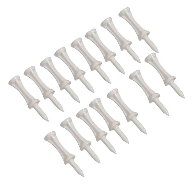 50 Pcs/Pack Professional Golf Tees 25Mm-51Mm Castle Orange Golfer Accessory Plastic Golf Tees Perfect for Teeing the Ball