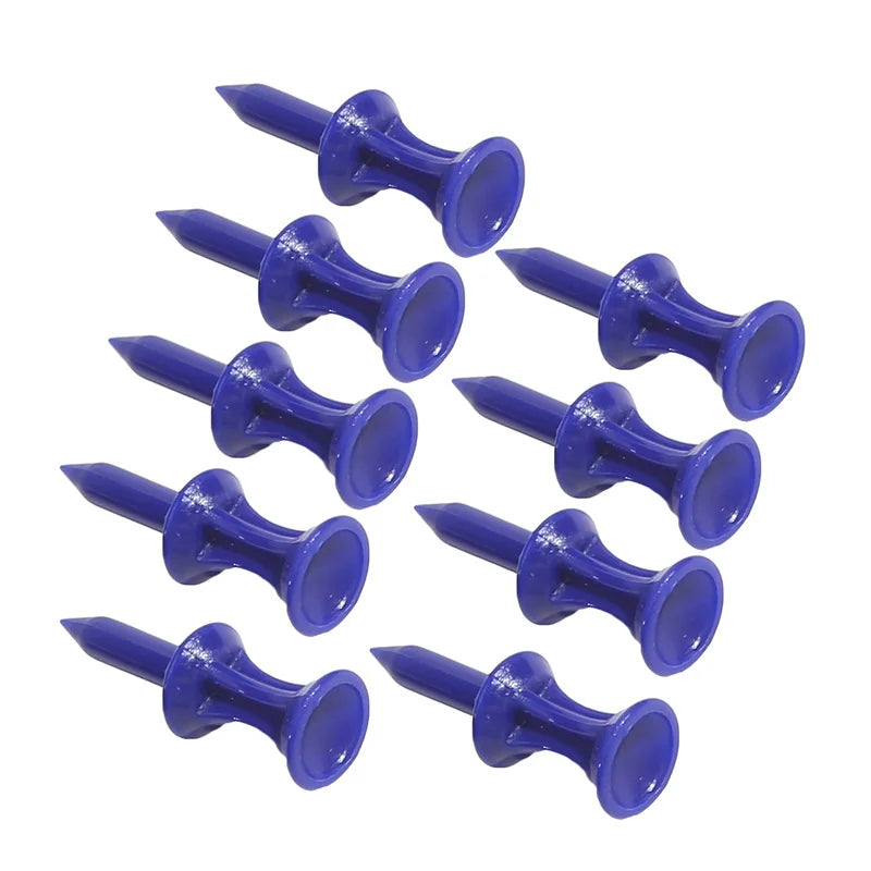 50 Pcs/Pack Professional Golf Tees 25Mm-51Mm Castle Orange Golfer Accessory Plastic Golf Tees Perfect for Teeing the Ball