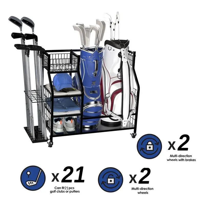 Golf Storage Rack Golf Rack Storage Organizer Golf Club Storage Rack for Garage Golf Club Rack Sports Rack Garage Organizer
