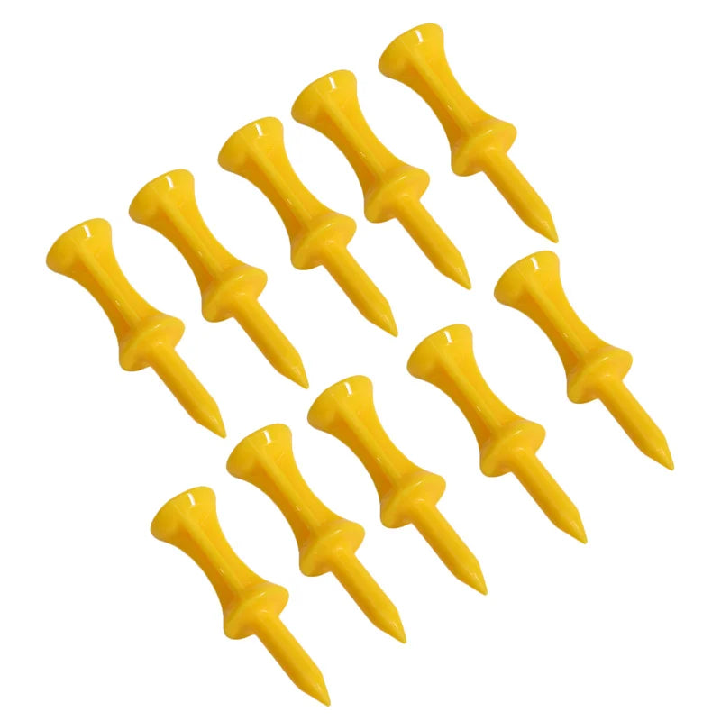 50 Pcs/Pack Professional Golf Tees 25Mm-51Mm Castle Orange Golfer Accessory Plastic Golf Tees Perfect for Teeing the Ball