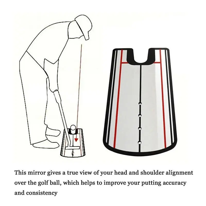 Triple Bogey Club™ Putting Mirror – Eyeline Drill for a Stroke that Drops
