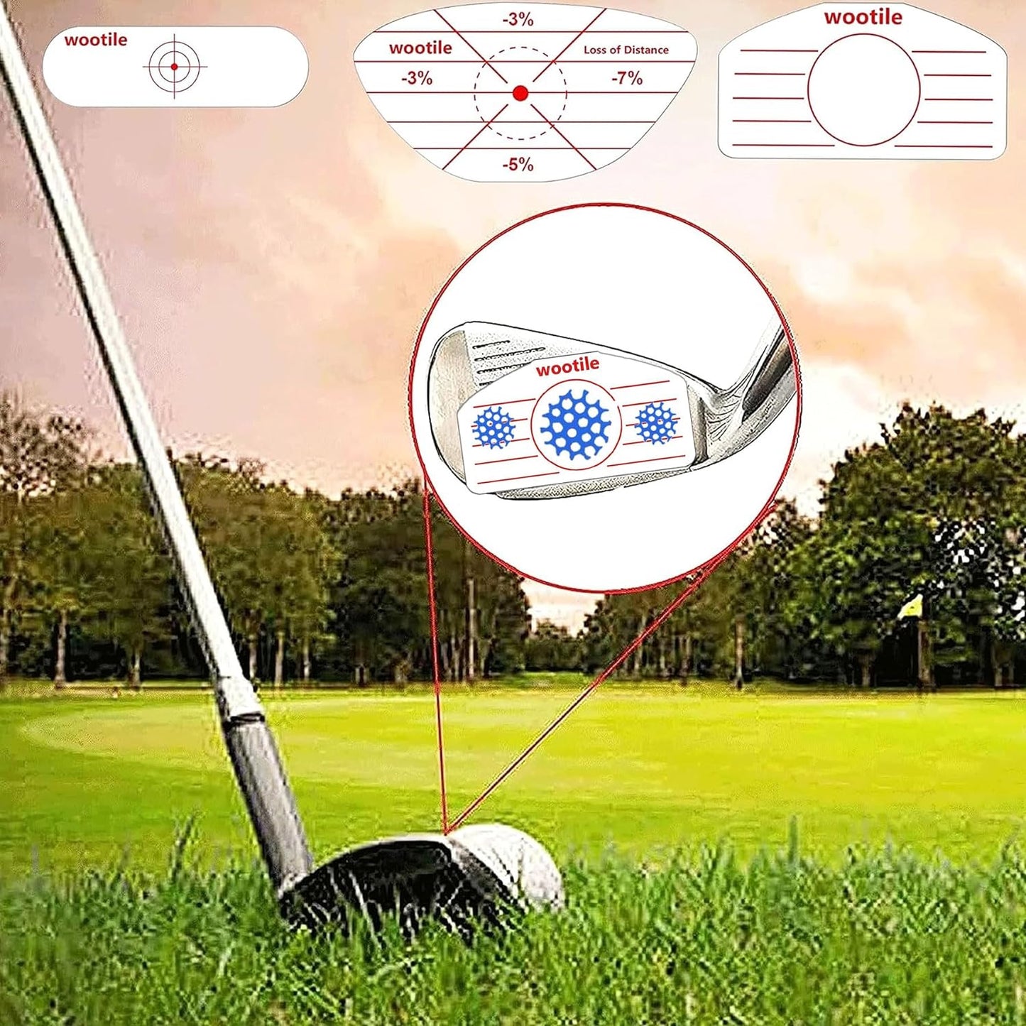 TripleBogey™ Golf Impact Tape – 180pcs Swing Trainer Labels for Irons & Woods