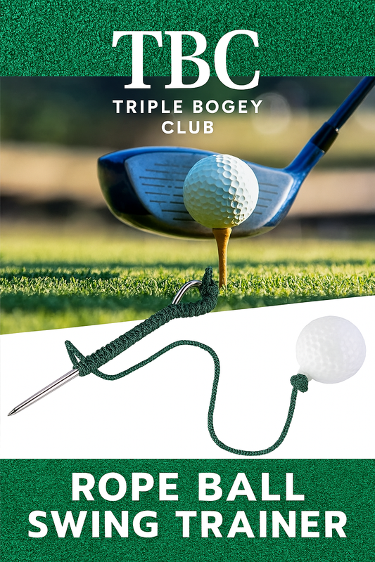 Triple Bogey Club™ Rope Ball – Learn to Swing Without Losing Your Head