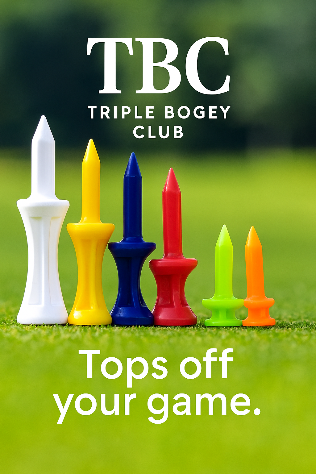 50 Pcs/Pack Professional Golf Tees 25Mm-51Mm Castle Orange Golfer Accessory Plastic Golf Tees Perfect for Teeing the Ball