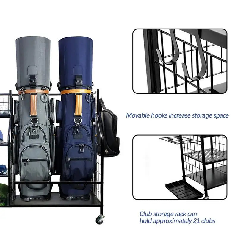 Golf Storage Rack Golf Rack Storage Organizer Golf Club Storage Rack for Garage Golf Club Rack Sports Rack Garage Organizer