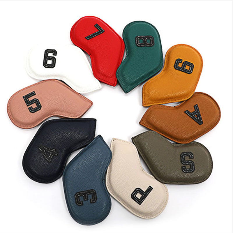 TBC Multi-Colour Iron Head Cover Set – 10pc Numbered Protection