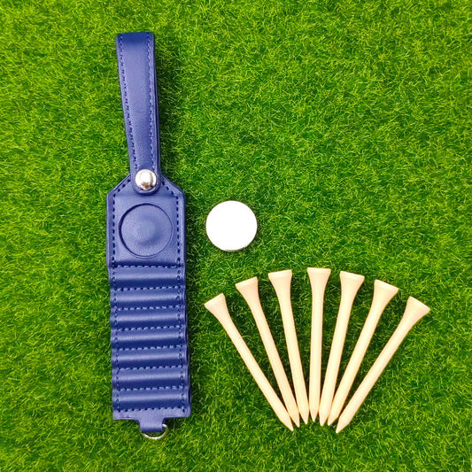 Triple Bogey Club™ Tee Tag – Leather Tee Holder with Marker
